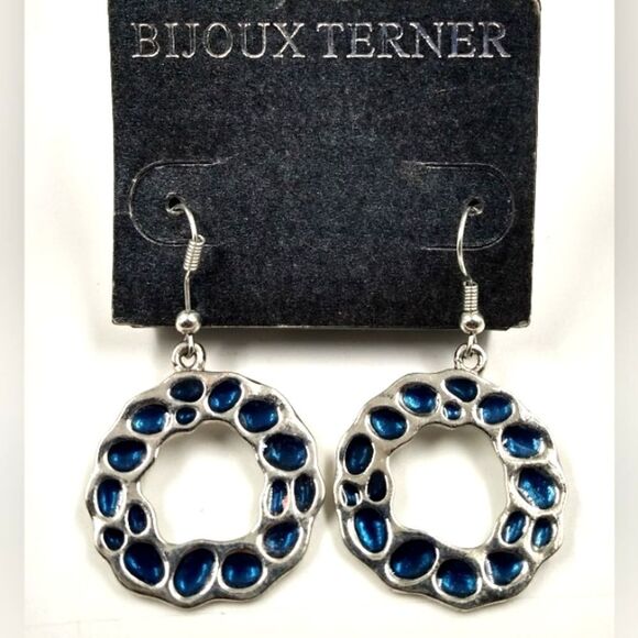 Bijoux Terner Jewelry - Bijoux Terner Animal Print Earrings Jewelry Blue Stone New